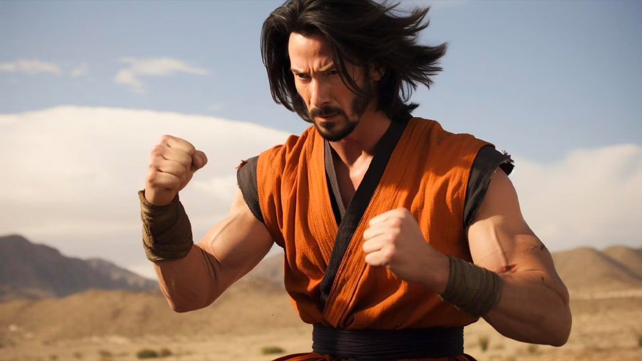 Inteligencia Artificial Transforma A Keanu Reeves En Goku En Una