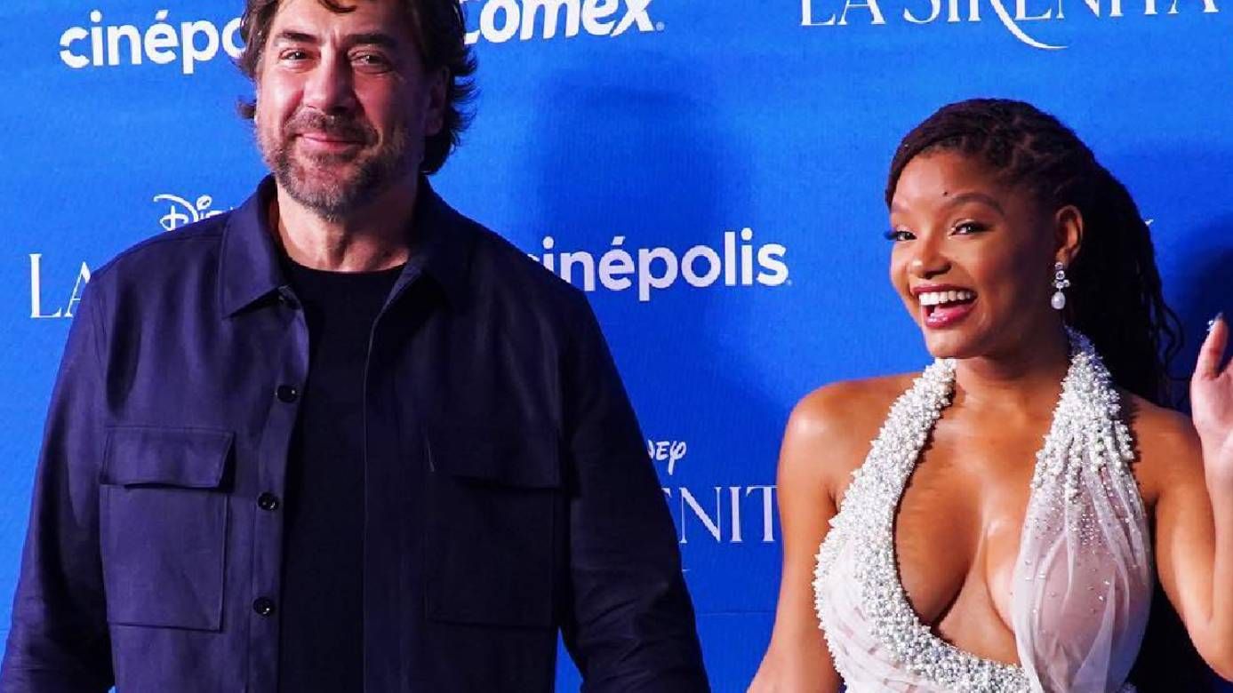 Javier Bardem y Halle Bailey cumplieron sueño a niña durante premier de