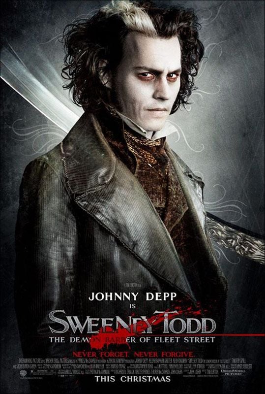 Cartel de la película Sweeney Todd El barbero demoníaco de la calle