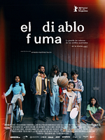 Cartel de El diablo fuma (y guarda las cabezas de los cerillos quemados en la misma caja)