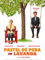 Cartel de Pastel de pera con lavanda