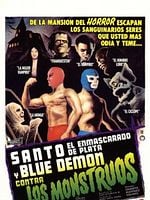 Cartel de Santo y Blue Demon contra los Monstruos