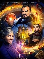 Cartel de La casa con un reloj en sus paredes