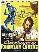 Cartel de Las aventuras de Robinson Crusoe
