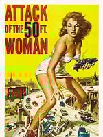Cartel de El ataque de la mujer de 50 pies