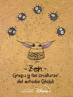 Cartel de Zen: Grogu y las criaturas del estudio Ghibli