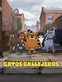 Cartel de Gatos callejeros, de Ricky Gervais