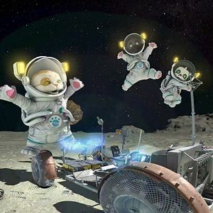 Foto Gatonautas a la Luna