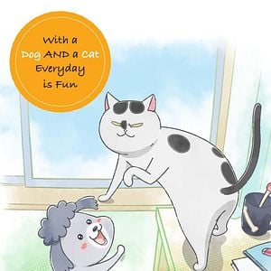 Foto With a Dog AND a Cat, Every Day is Fun