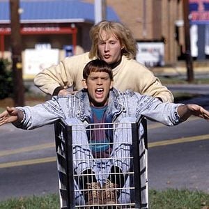 Foto Una joven pareja de idiotas