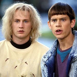 Foto Una joven pareja de idiotas