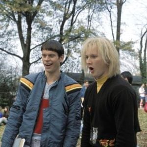 Foto Una joven pareja de idiotas