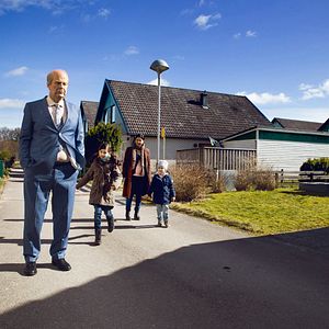 Foto Un hombre gruñón