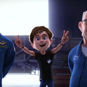 Foto Una familia espacial