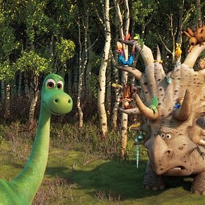 Foto Un gran dinosaurio