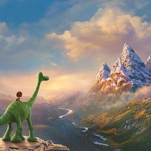 Foto Un gran dinosaurio