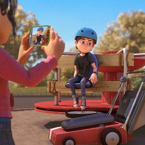 Foto Una familia espacial