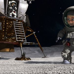 Foto Una familia espacial