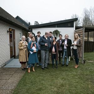 Foto Un hombre gruñón