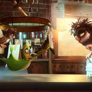 Foto Una cigüeña en apuros