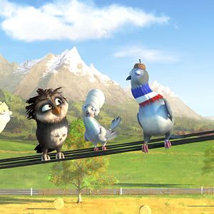 Foto Una cigüeña en apuros