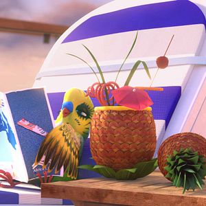 Foto Una cigüeña en apuros