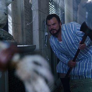 Foto La casa con un reloj en sus paredes