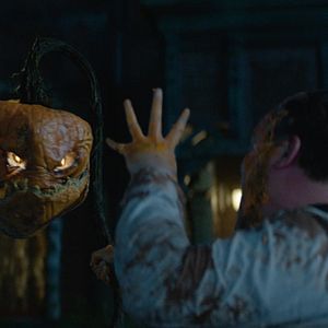 Foto La casa con un reloj en sus paredes