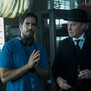 Foto La casa con un reloj en sus paredes