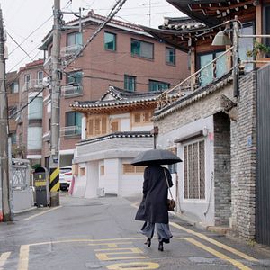 Foto The woman who ran