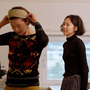 Foto The woman who ran