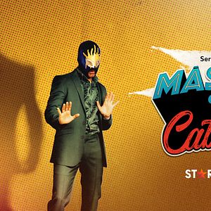 Foto Máscara contra caballero