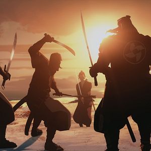 Foto Samurái de ojos azules