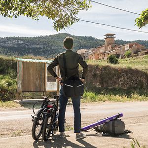 Foto Un hipster en la España vacía