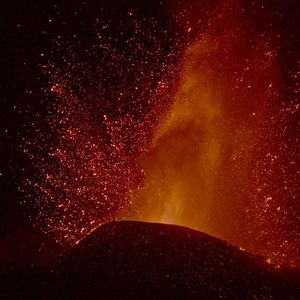 Foto Un volcán habitado