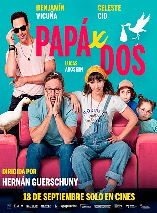 Cartel de  Papá x dos