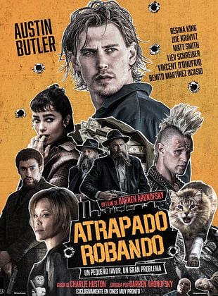 Cartel de  Atrapado Robando