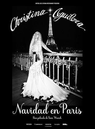 Cartel de  Christina Aguilera Navidad en Paris