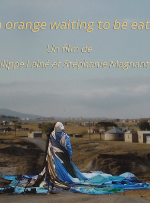 Cartel de An orange waiting to be eaten