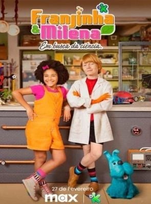 Cartel de Franklin y Milena en busca de la ciencia