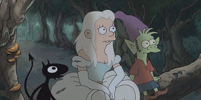 Cartel de Una princesa, un elfo y un demonio entran a un bar