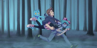 Cartel de Monstruo de ciudad, monstruo de campo