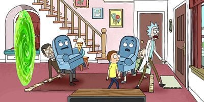 Cartel de Encuent-Ricks en la Rick-cera fase