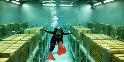 Cartel de 48 metros bajo el suelo