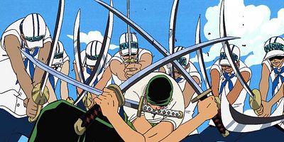 Cartel de Morgan tai Luffy ! Nazo no bishōjo wa dare ?