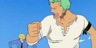 Cartel de Gomu to koori no ikkiuchi ! Luffy tai Aokiji.