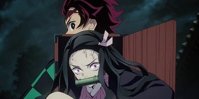 Cartel de Un cazador acompañado por un demonio