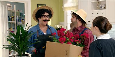 Cartel de ¿Lo que siento por Matteo?, sobre ruedas