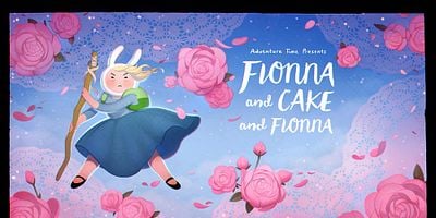 Cartel de Fionna y Cake y Fionna