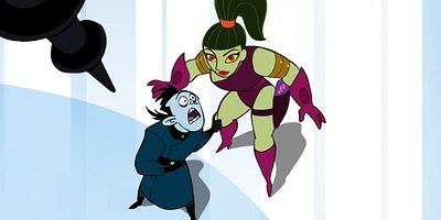 Cartel de Perros molestos y alienígenas